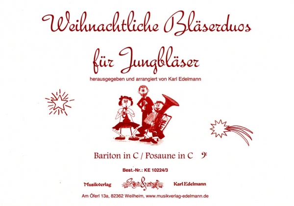 Weihnachtliche Bläserduos für Jungbläser